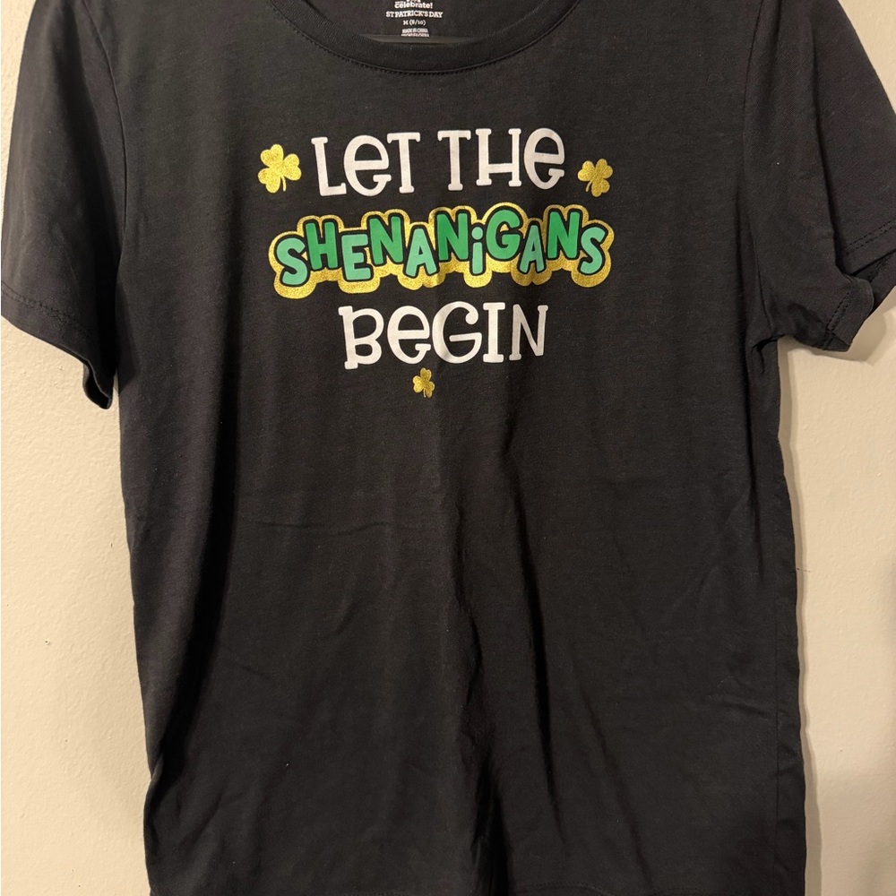 Black Graphic Tee - Let the Shenanigans Begin